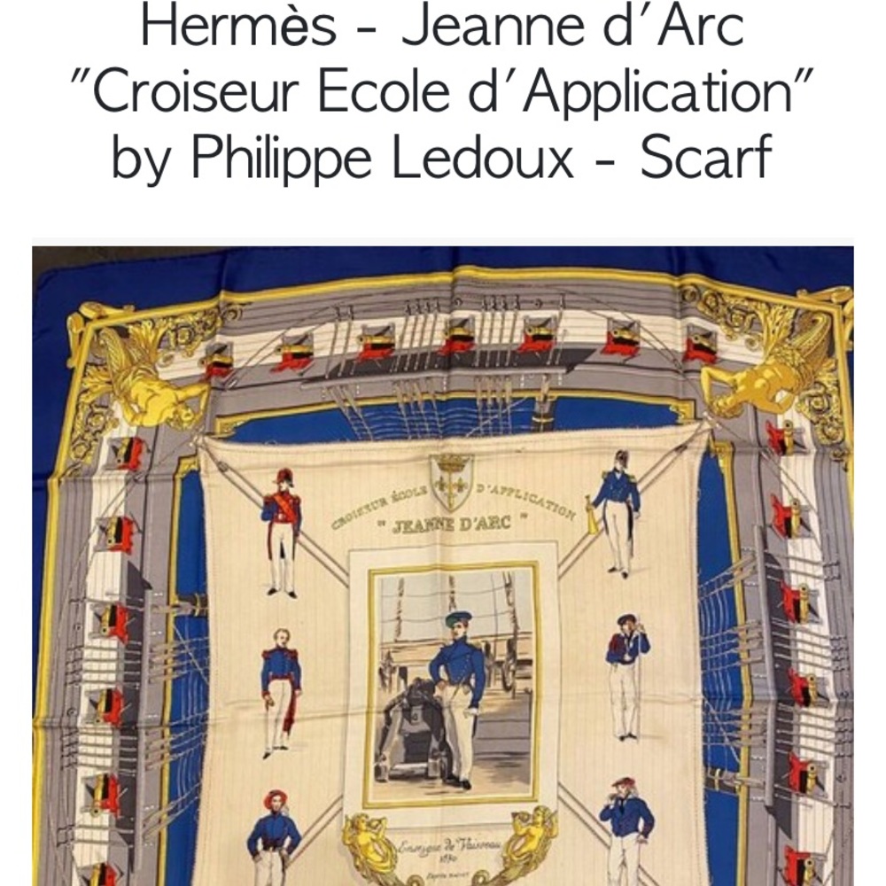 Vintage Hermes silk scarf.